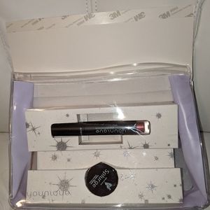 Younique liquid lipstick and splurge eyeshadow